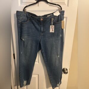 High Rise Slim Straight Jeans